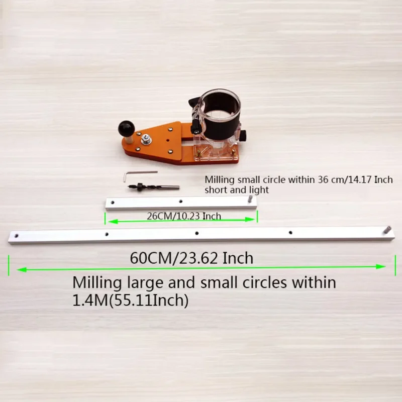 Fräserbasis, Ersatzbasis für elektrische Handtrimmer, Basis für Holzbearbeitungs-Kantenschneider-Fräsmaschinen, Zubehör für Elektrowerkzeuge – Detail 7