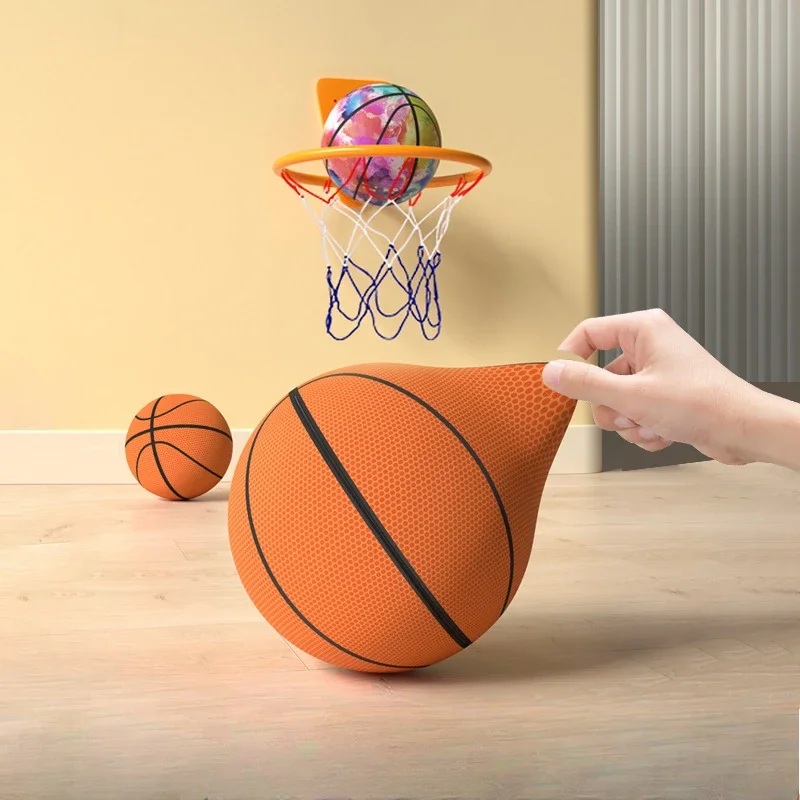 Couverture silencieuse de gril de basket-ball pour enfants, mousse souple et hautement élastique, silencieux, pas de bruit, boule de sport, densité de balle, jeux de sport, jouet