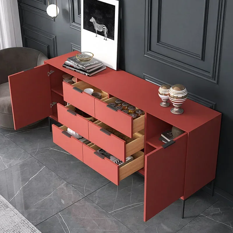 خزائن غرفة المعيشة الحديثة الاسكندنافية الفاخرة المطبخ تخزين الرف خزائن رقيقة جدا السرير Szafki Do Salonu أثاث المنزل #5