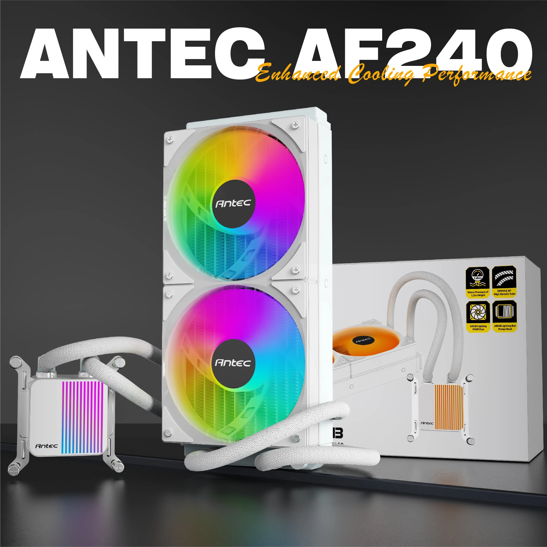 Antec AF360/240 Integrated Water-Cooled Radiator 120mm 4PIN Fan