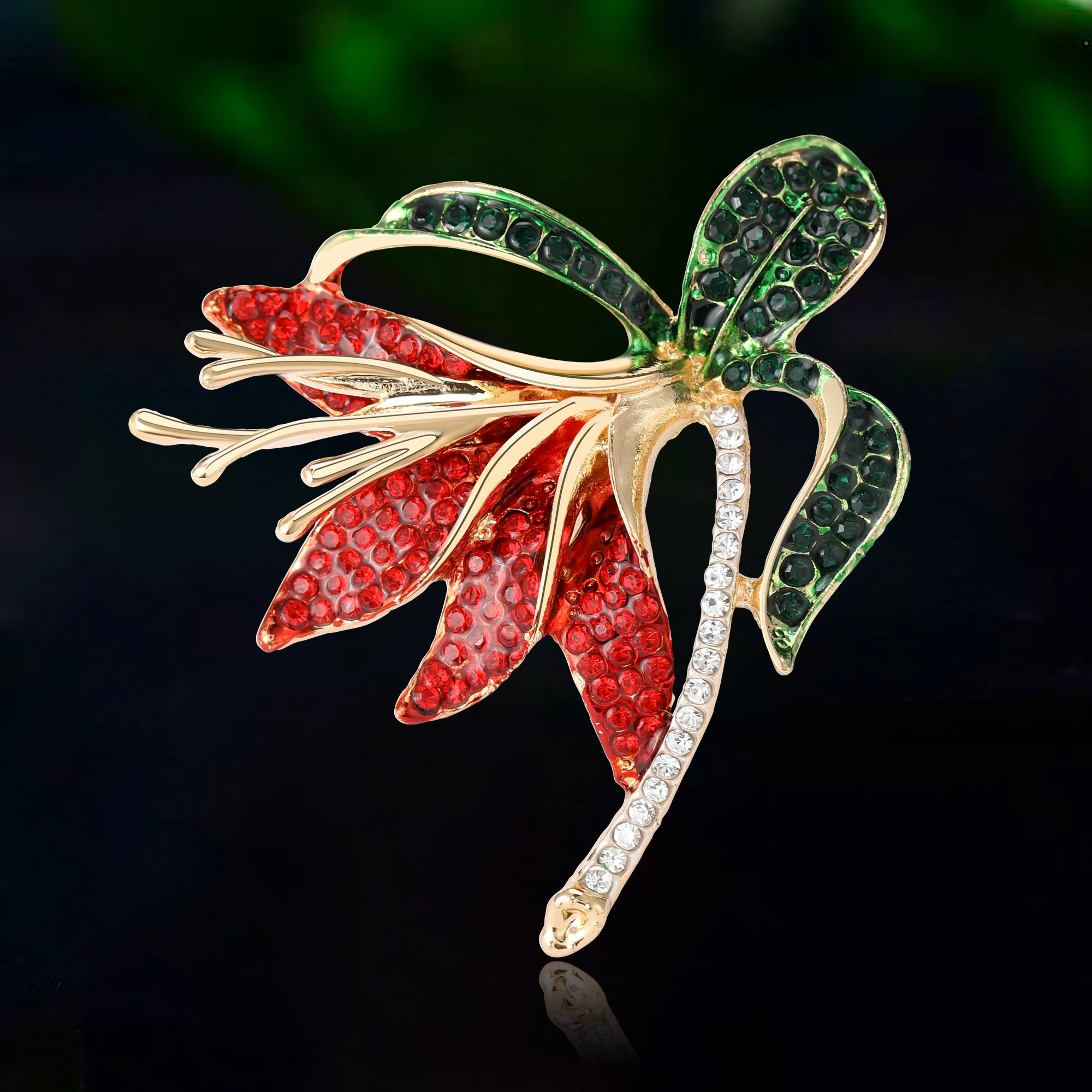 

Fashion Rhinestone Daffodil Brooches for Women Plant Flower Pin Event Party Luxury Gifts Backpack Decoration Clothes Accessories