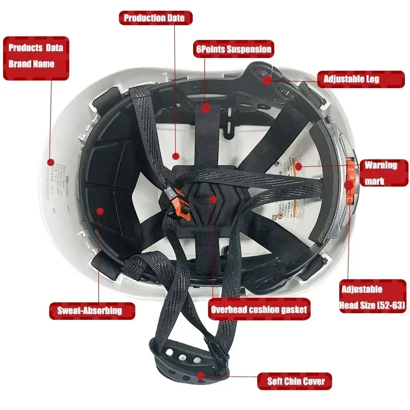 Casco de seguridad para construcción CE con visera integrada, orejeras de gafas, sombrero duro de ingeniero, gorra de trabajo Industrial ANSI