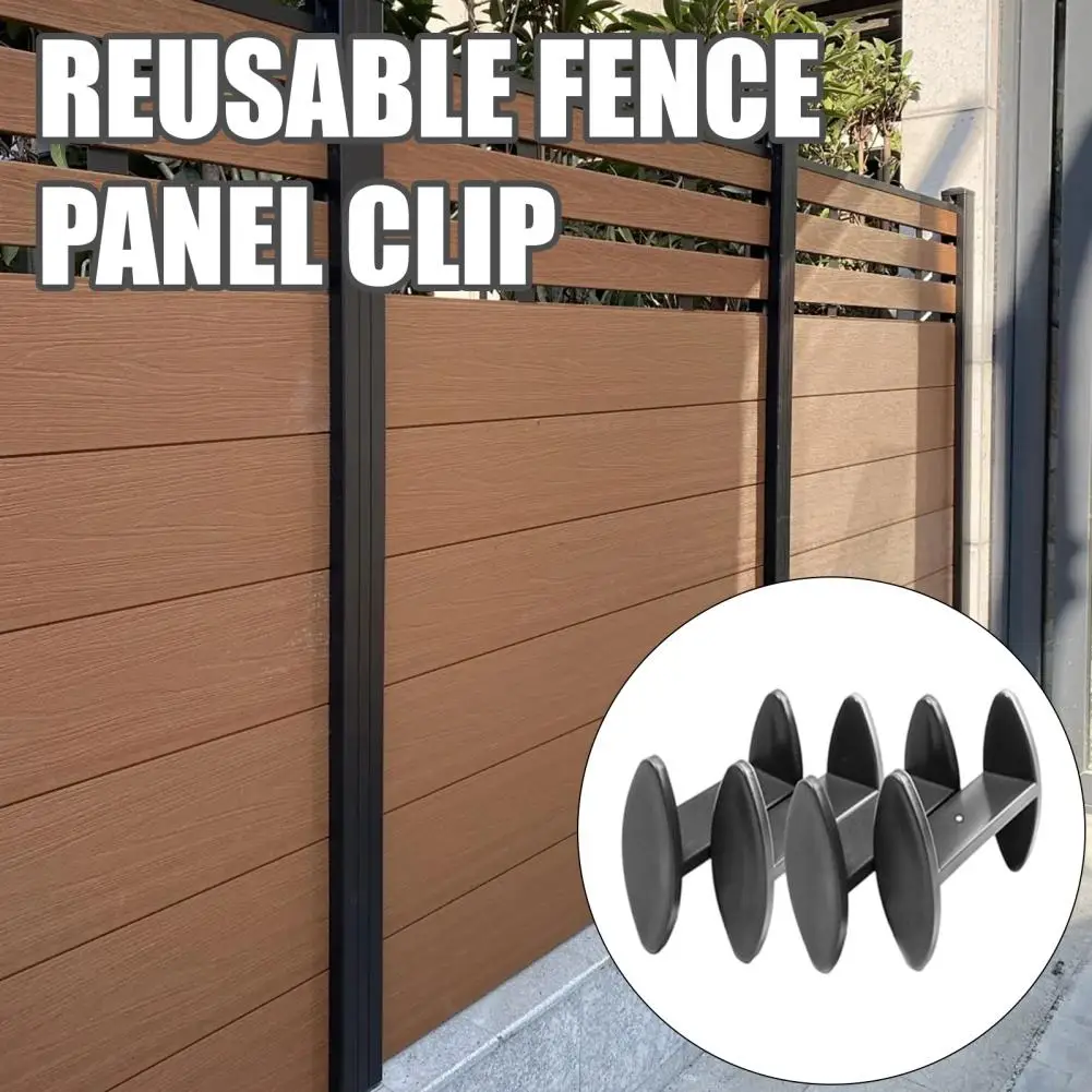4Pcs Fence Board Fixing Clips Stainless Steel Fence Panel Concrete Base Spacer Fence Hardware Reduces Moisture Rot for DIYFence