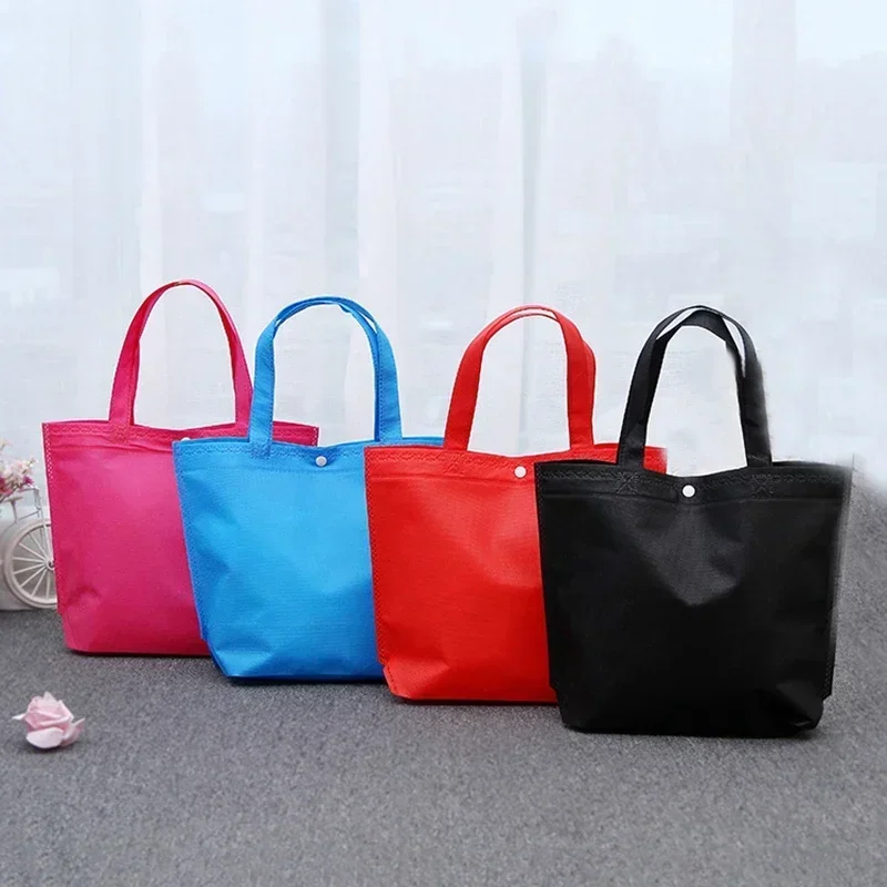 Foldable Shopping Bag Reusable Eco Large Non-Woven Fruit Grocery Bag Luggage Travel Storage Handbag Shoulder Bag Pouch