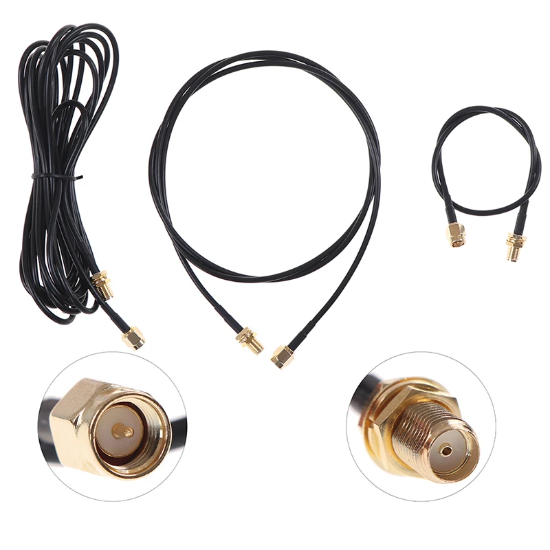 0.3-5M SMA Male to Female Cable RG174 RF Connector Adapter WIFI Antenna Cable