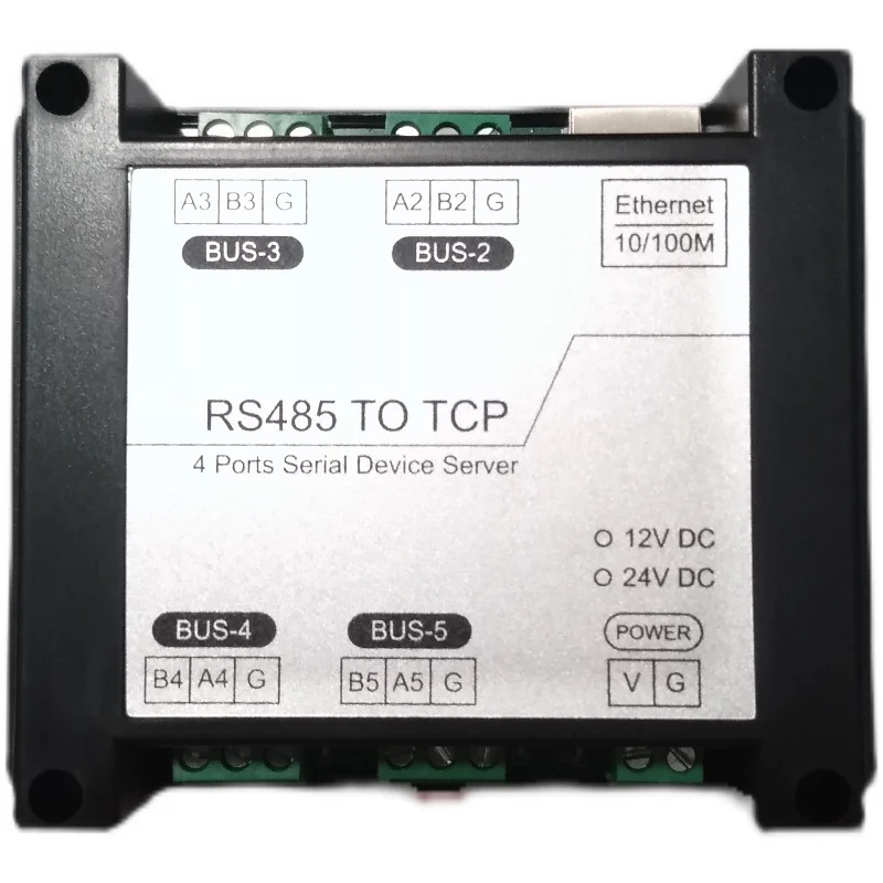 Four-way RS485 to Network Module Smart Home Ethernet Serial Server TCP/IP Programmable