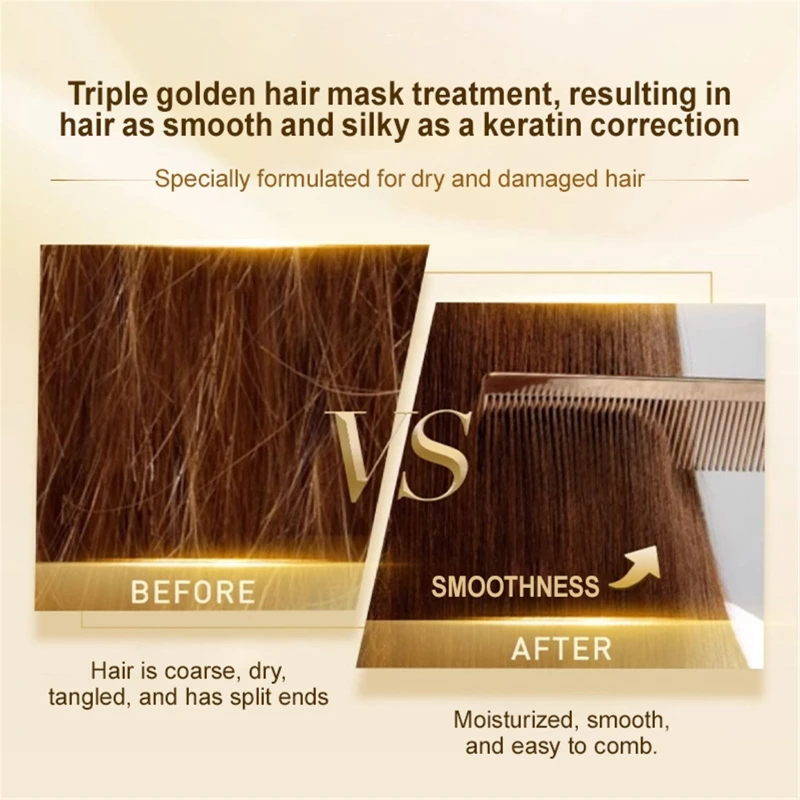 Deeply Nourish and Repair Damaged Hair for Women Quick Absorption Hair Mask Get Beautifully Soft and Light Hair