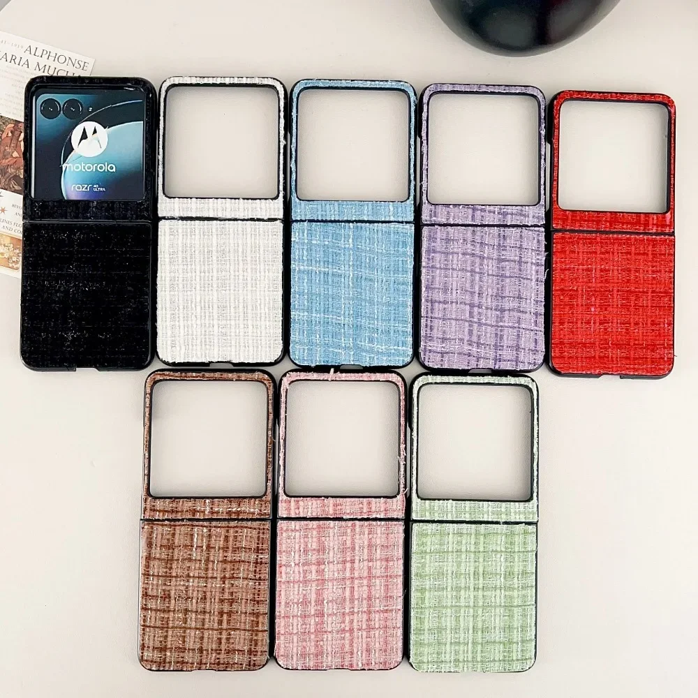 2024 Moto Razr 50 Ultra PU Leather Phone Case for Motorola Razr 50 40 Ultra Razr 50 40 Shockproof Protective Cover