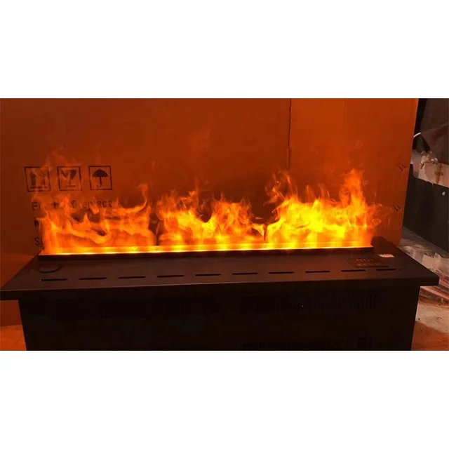 3D Electric Steam & Water Vapor Fireplace 3ft 4ft 5ft 6ft Insert Options 64 Color Indoor Steel Usage