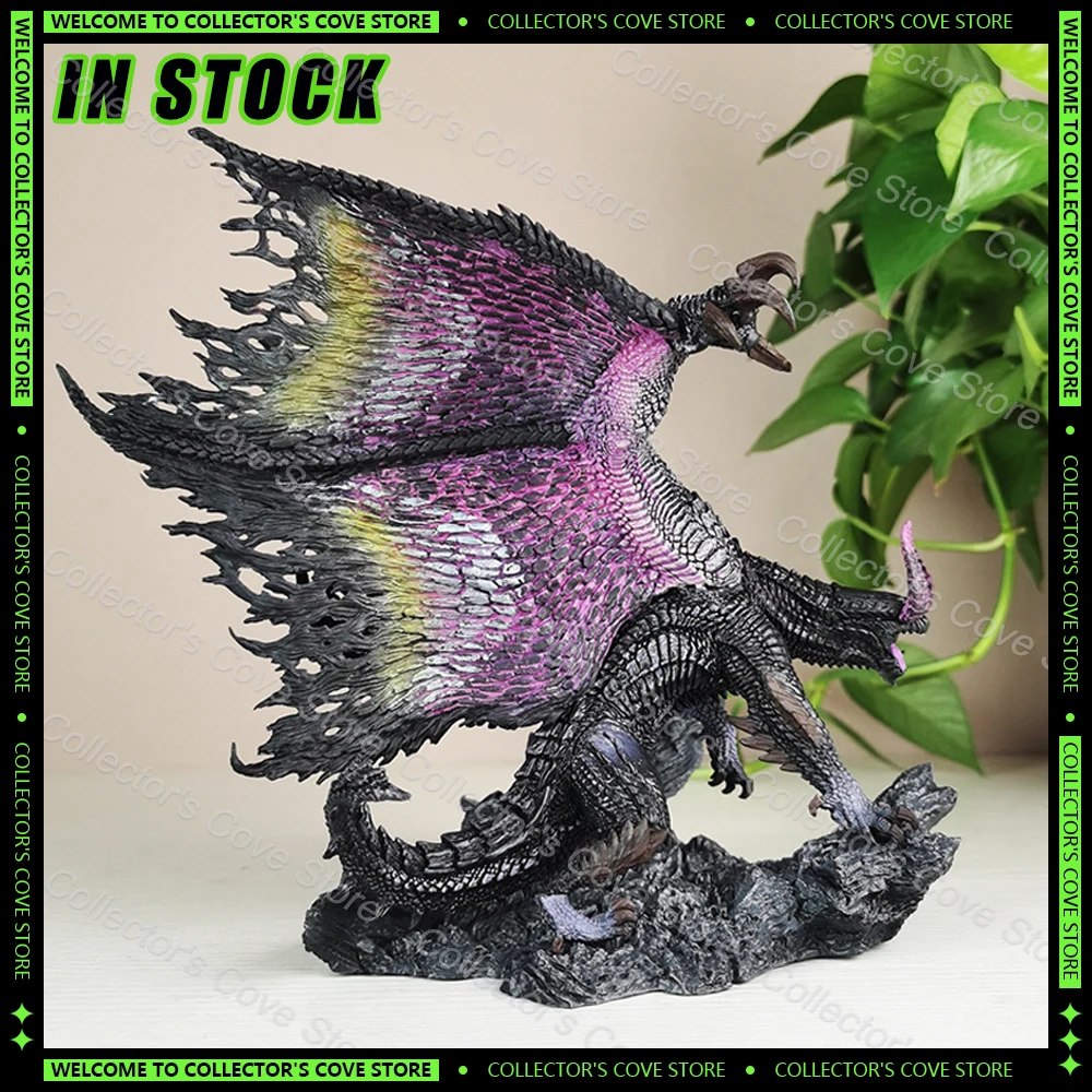 21cm Monster Hunter Anime Figure Gore Magala CFB Figures Black Erosion Dragon Figurine Model Pvc Statue Doll Ornament Kid Toys