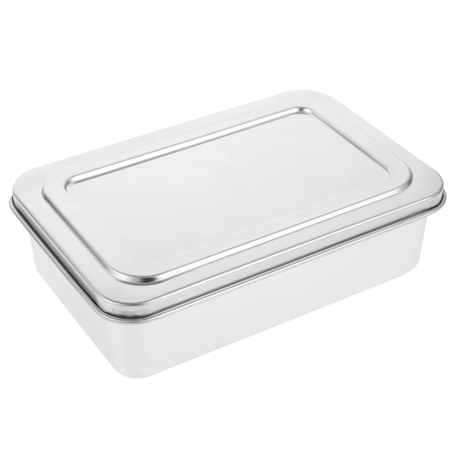 

Covered Baking Tray Bread Oven Pancakes Deep for Stainless Steel Rectangular with Lid