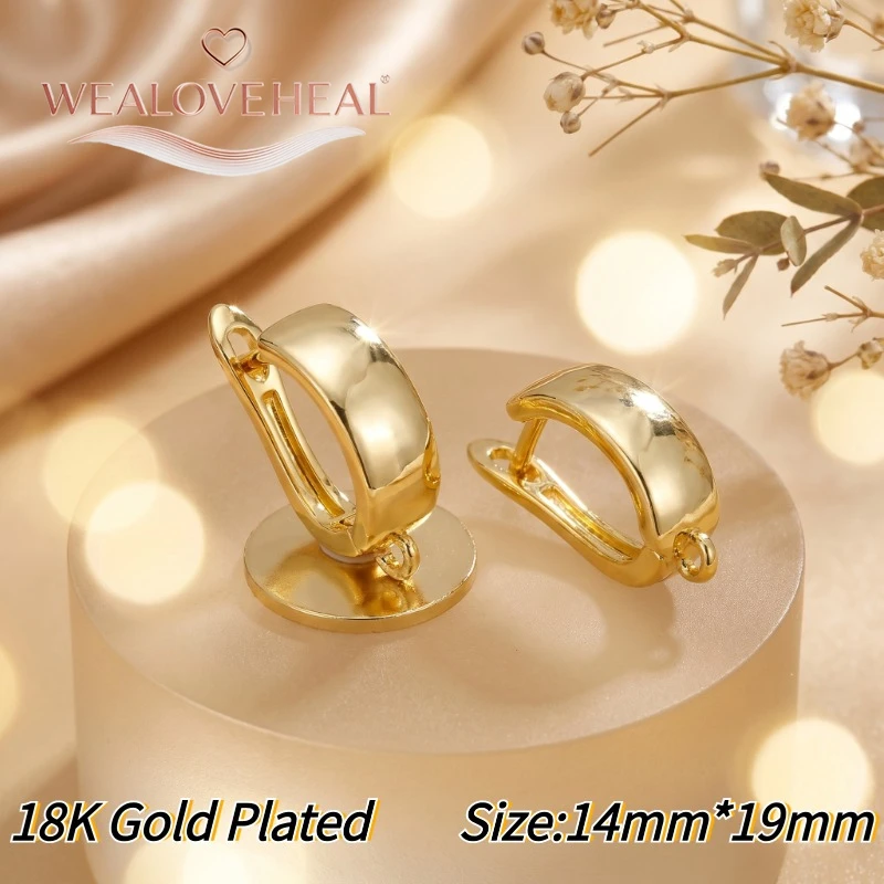 schmuckherstellung zubehör，Luxuriöse 18K Gold/Rhodium plattierte Leverback-Ohrringkomponenten aus Messing mit Pavé-Zirkonia, blauen Edelsteinen und gedrehten Ohrringhaken für DIY-Schmuckherstellung – Detail 21