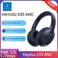 HAYLOU S35 ANC Wireless Headphones Over-ear 42dB ANC Headphone BT5.2 40mm Dynamic Driver 60hours Battery Life Outdoor Earphones