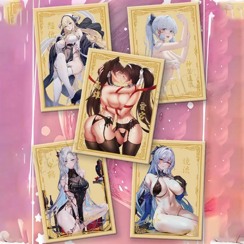 ACG Goddess Story Limited Sale New Style Sexy Naked Metal Cards Big Boobs Wife Card Collect Toys Adult Blind Box Holiday Gift