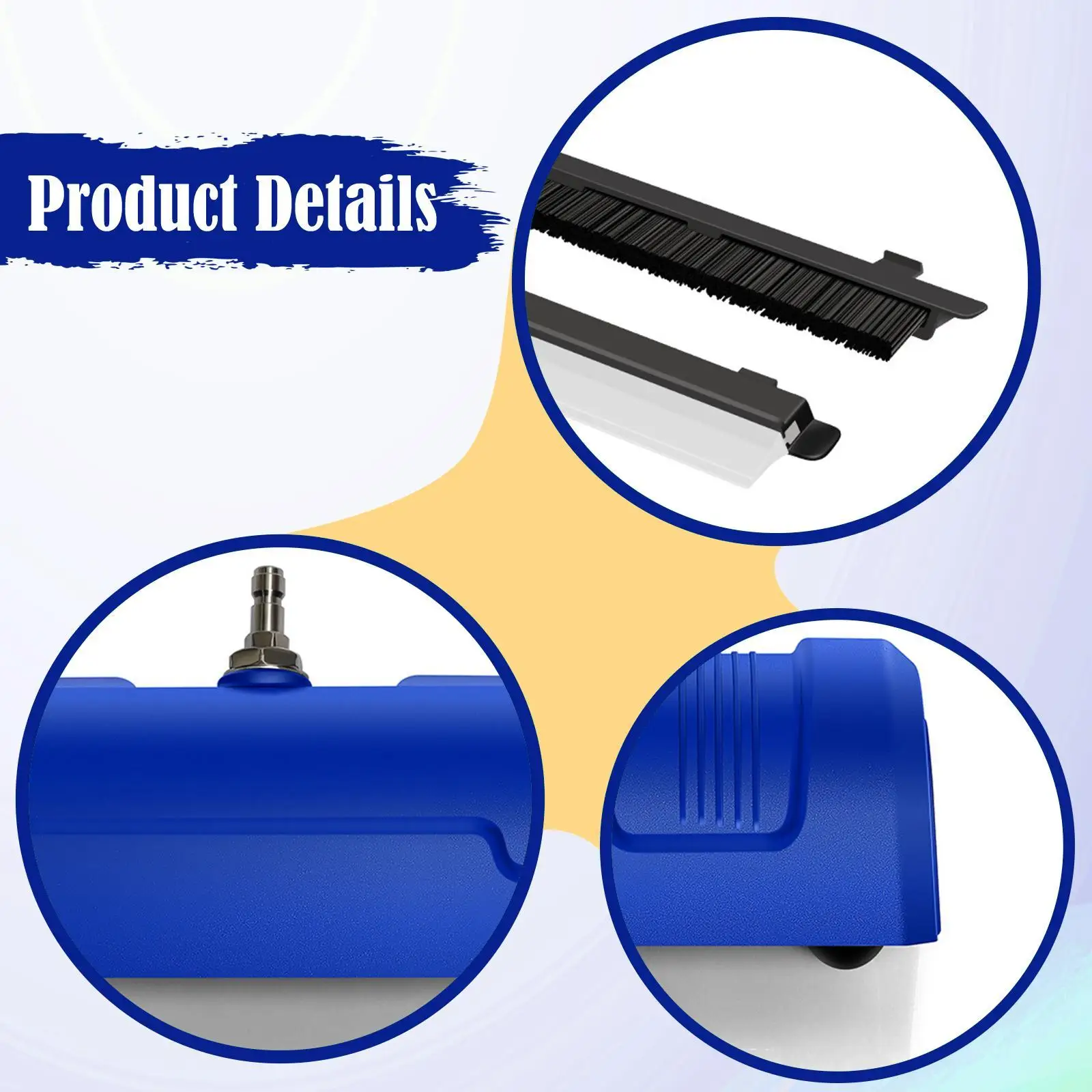 

Насадка для очистки поверхностей под давлением, 40-50 л/мин, 16,5 дюймов, быстроразъемное соединение 1/4 дюйма, для уборки двора и тротуаров