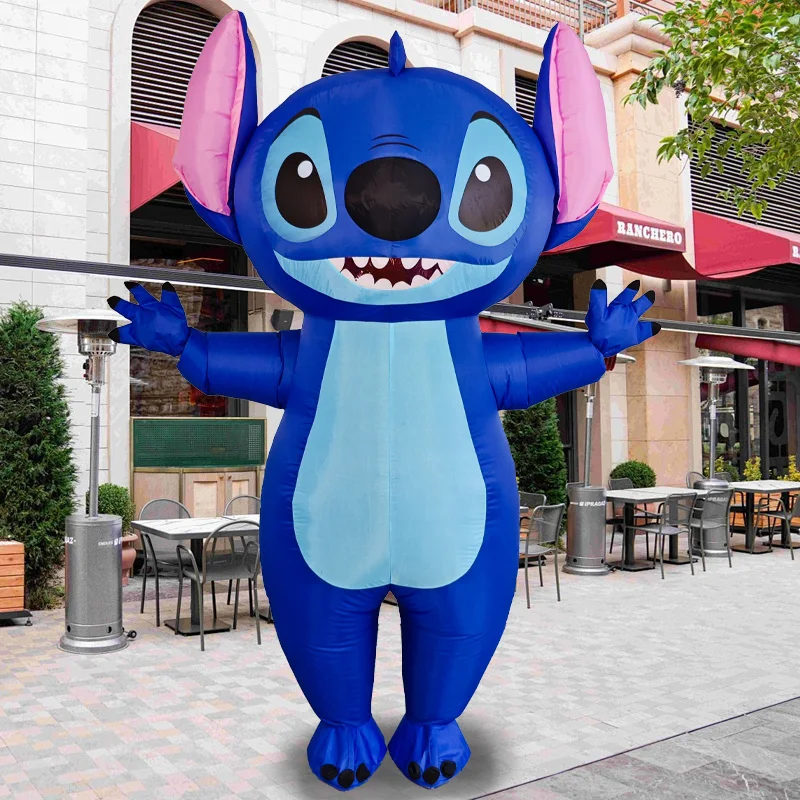 Blue Cartoon Stiittch Inflatable Costume Hot Character Adult Cosplay Blow Up  Carnival Birthday Party Performance Suit Kids Gifts - AliExpress 200000532