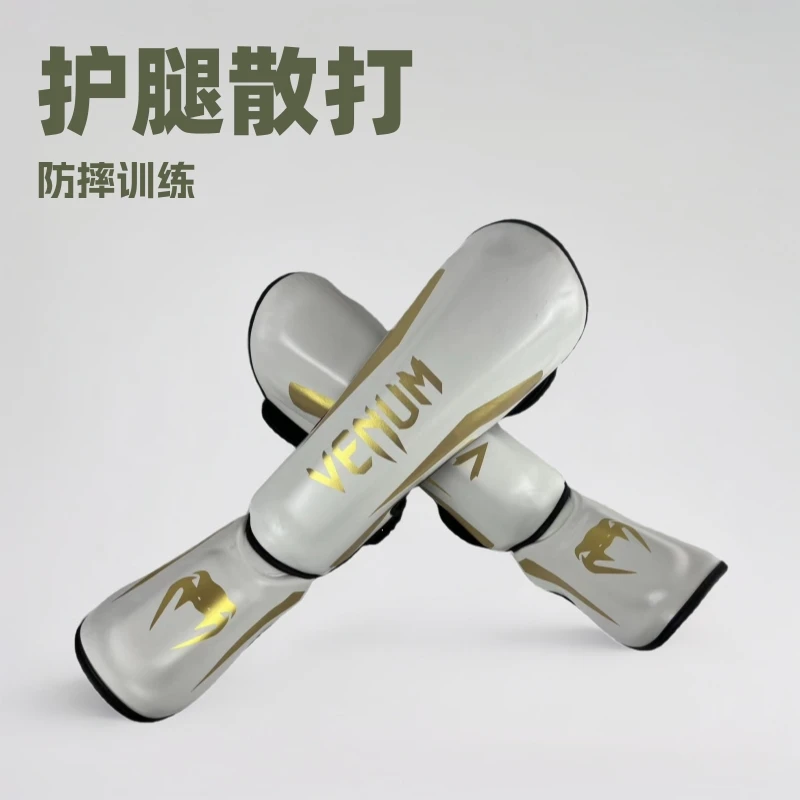 

Youth adult boxing shin guards Sanda training Muay Thai shin guards with instep Sanda fighting shin guards