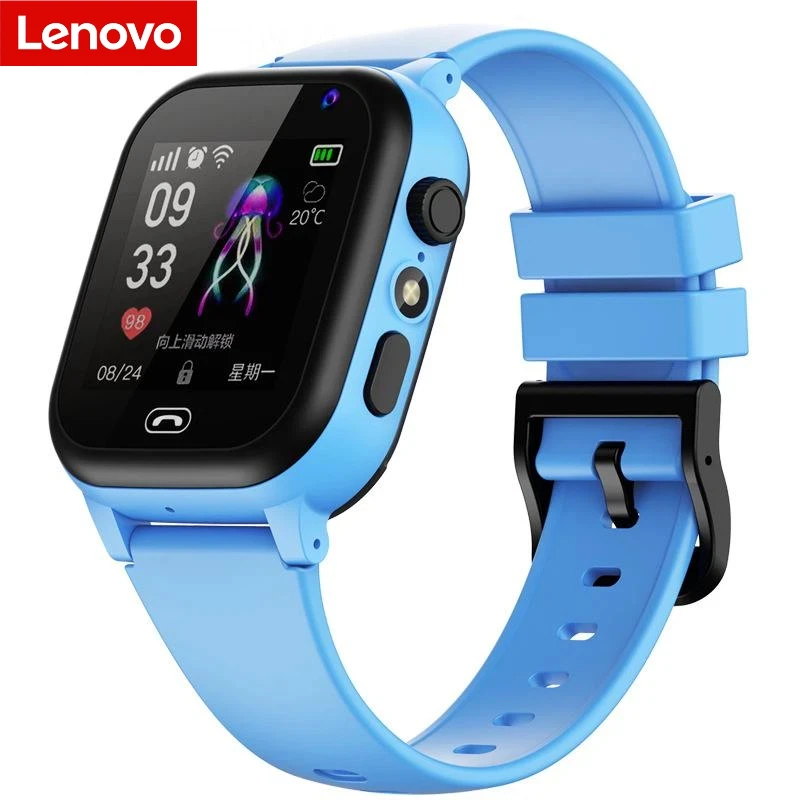 Lenovo Kinder Smartwatch Wasserdicht SOS SIM-Karte Anruf GPS-Ortung Kinder Smartwatch Kamera Jungen Mädchen Geschenk für IOS Android 2026