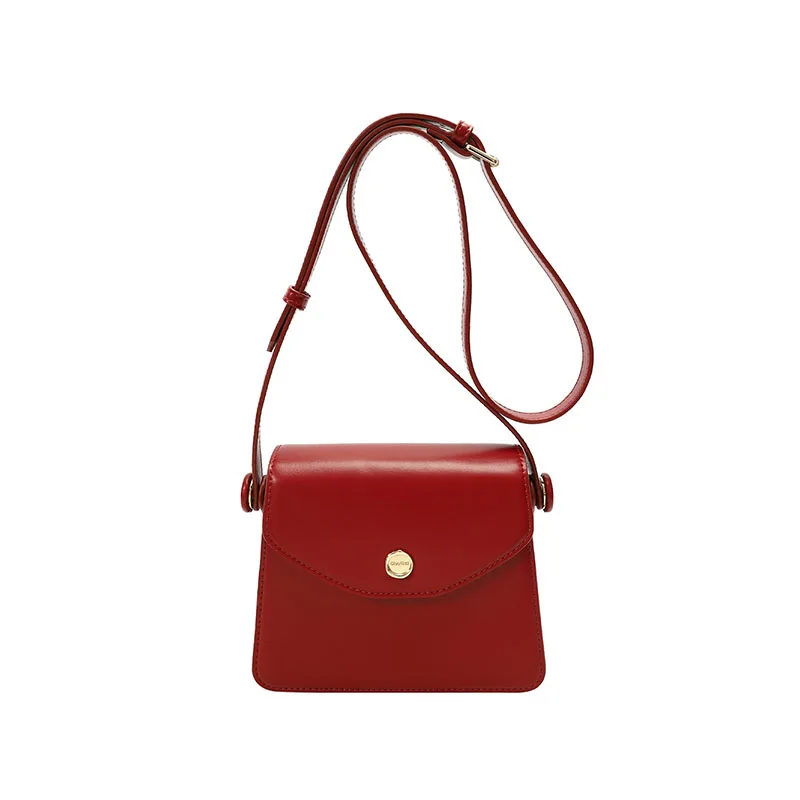 Temperament Red High-end Texture Mini Square Bag Casual All-Matching Shoulder Underarm Bag Women 2024 Wedding Bag Crossbody Bag