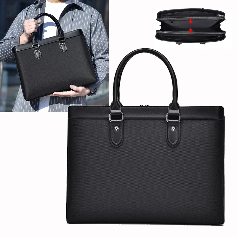 High Quality Men's Casual Briefcase Business Messenger Handbags Luxury Men 14 Inch Computer Bags Sac A Main Pour Hommes