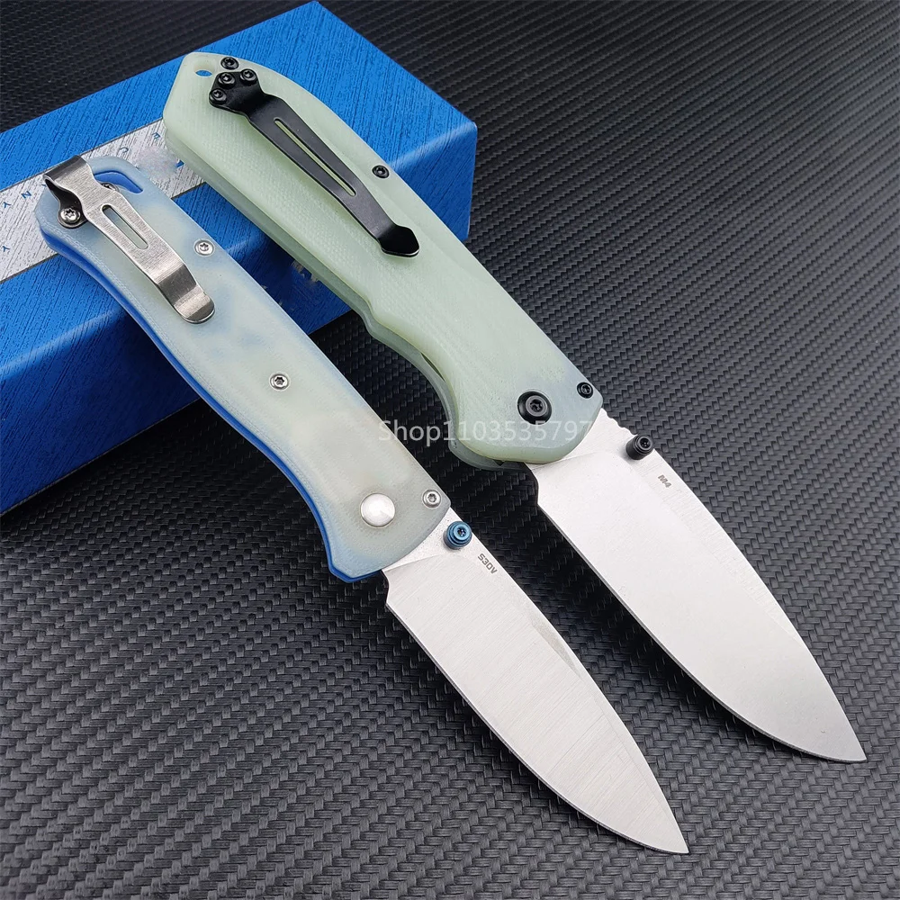 BM 535 Bugout 560 Freek G10 Handle Folding Pocket Knife Drop Point Satin Blade Self Defense Hunting EDC Outdoor Knives Gift