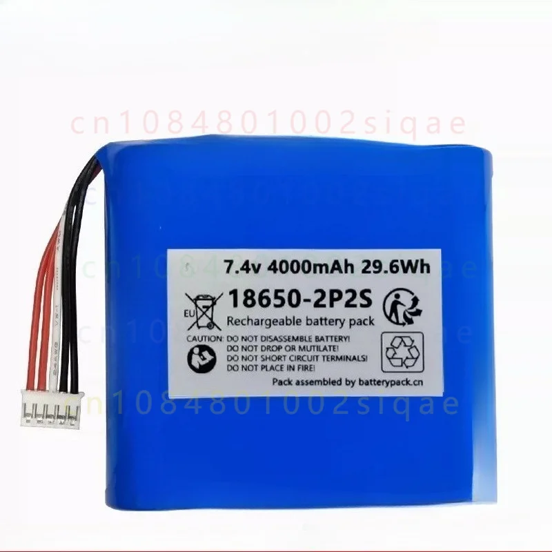 1PCS FOR COHN 7.4V 4000mAh 18650 2P2S Lithium Battery Pack With 5Pin 4Wire Plug For Industrial Control Terminal