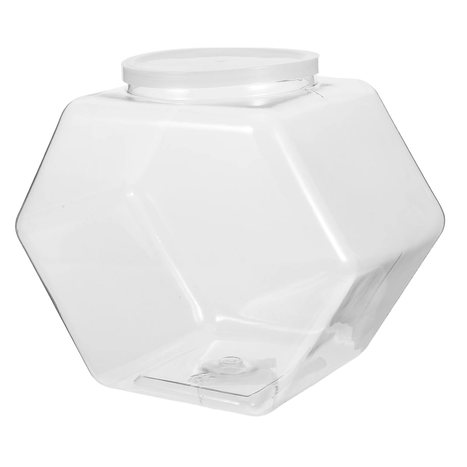 

Lollipop Storage Jar Clear Plastic Containers Large Capacity Twist Lid Stable Base Transparent Candy Holder Reusable Plastic