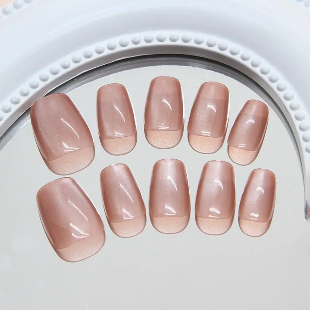 Ice Sweet Red Coffee Cat Eye Color sólido Temperamento Estilo europeo y americano Armadura usable desmontable 30 piezas