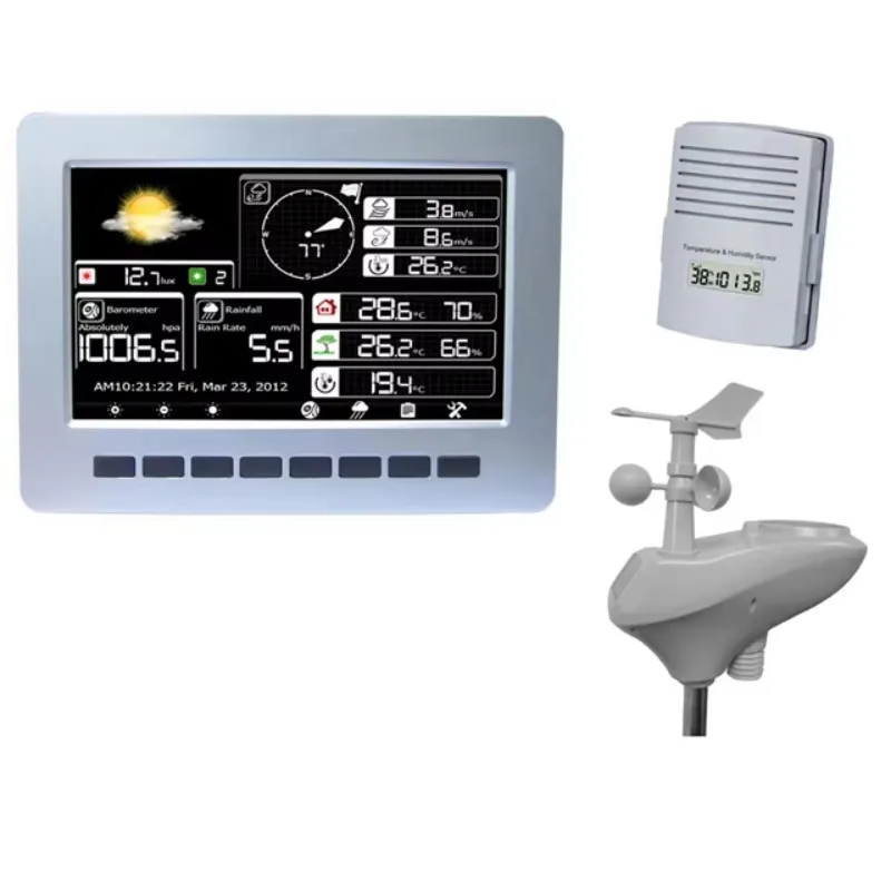 HP2K Wireless Weather Station WiFi Connection Solar Charging