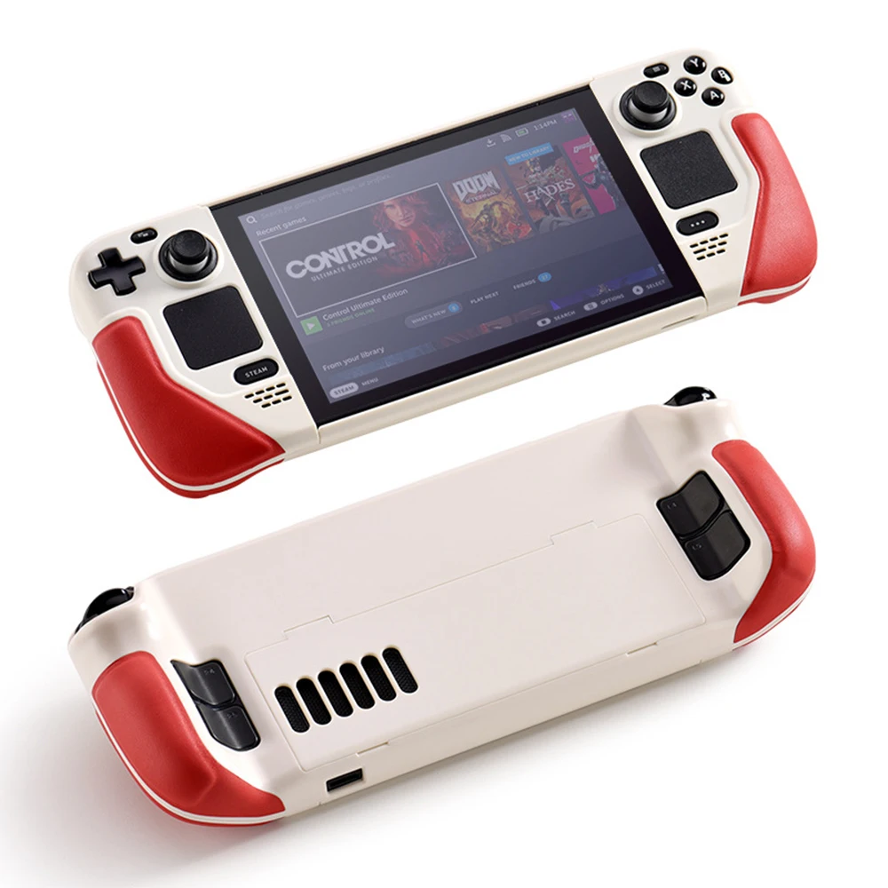スチームデッキ用保護ケース,ソフト,レザーカバー,スタンド付き,滑り