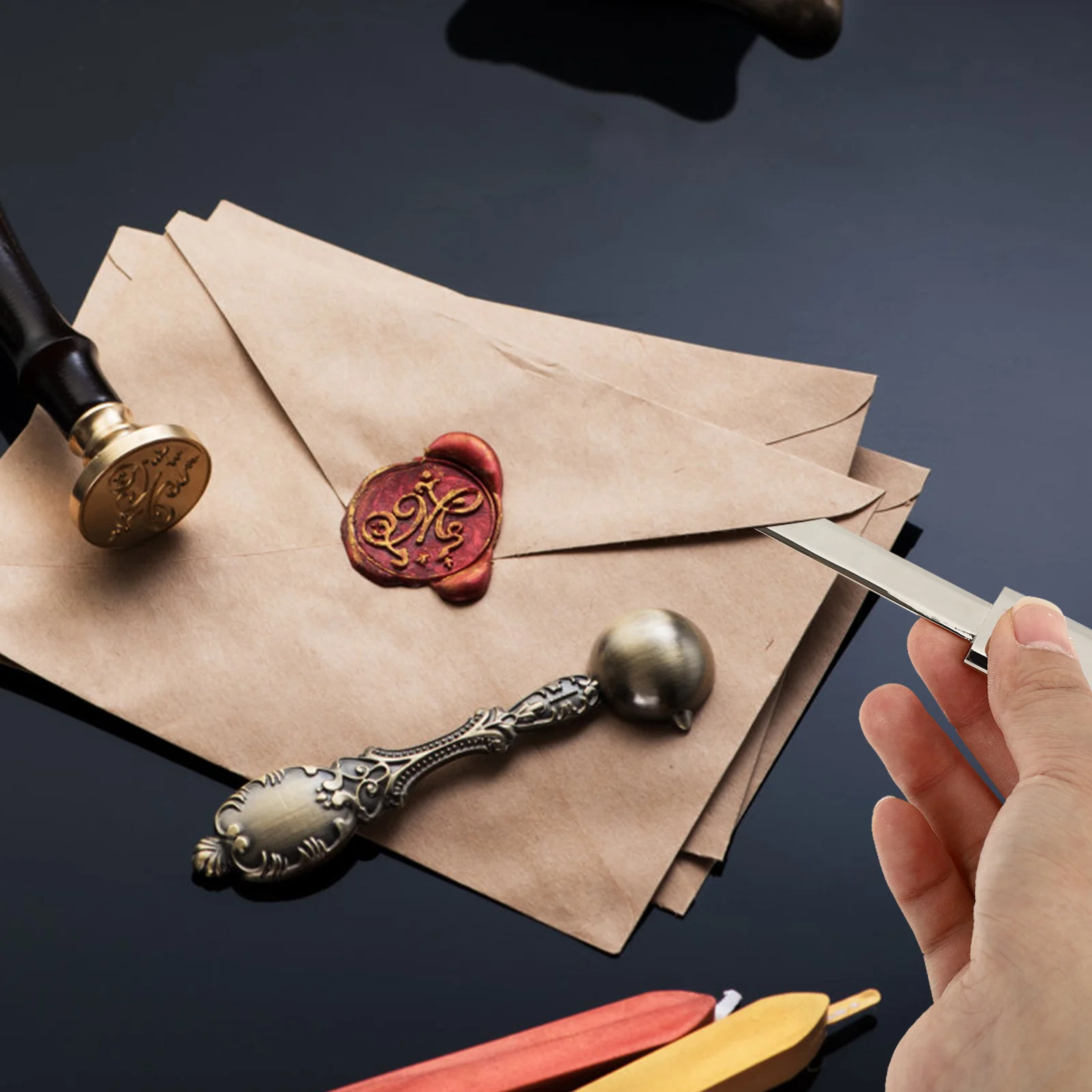 Brieföffner Geschenk box Split File Ausrüstung Mini Reispapier Metall papiere