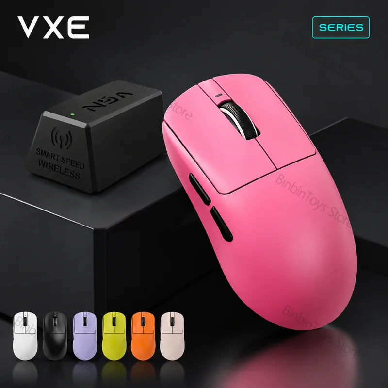 VXE Dragonfly R1 Series Wireless Gaming Mouse Light Weight Paw3395 Low Delay 2Khz Smart Speed Fps Gaming Mouse