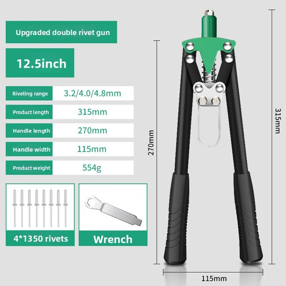 Rivet Tool Designed with Lightweight Aluminum Alloy and Induction-Hardened Components for Workshop Reliability