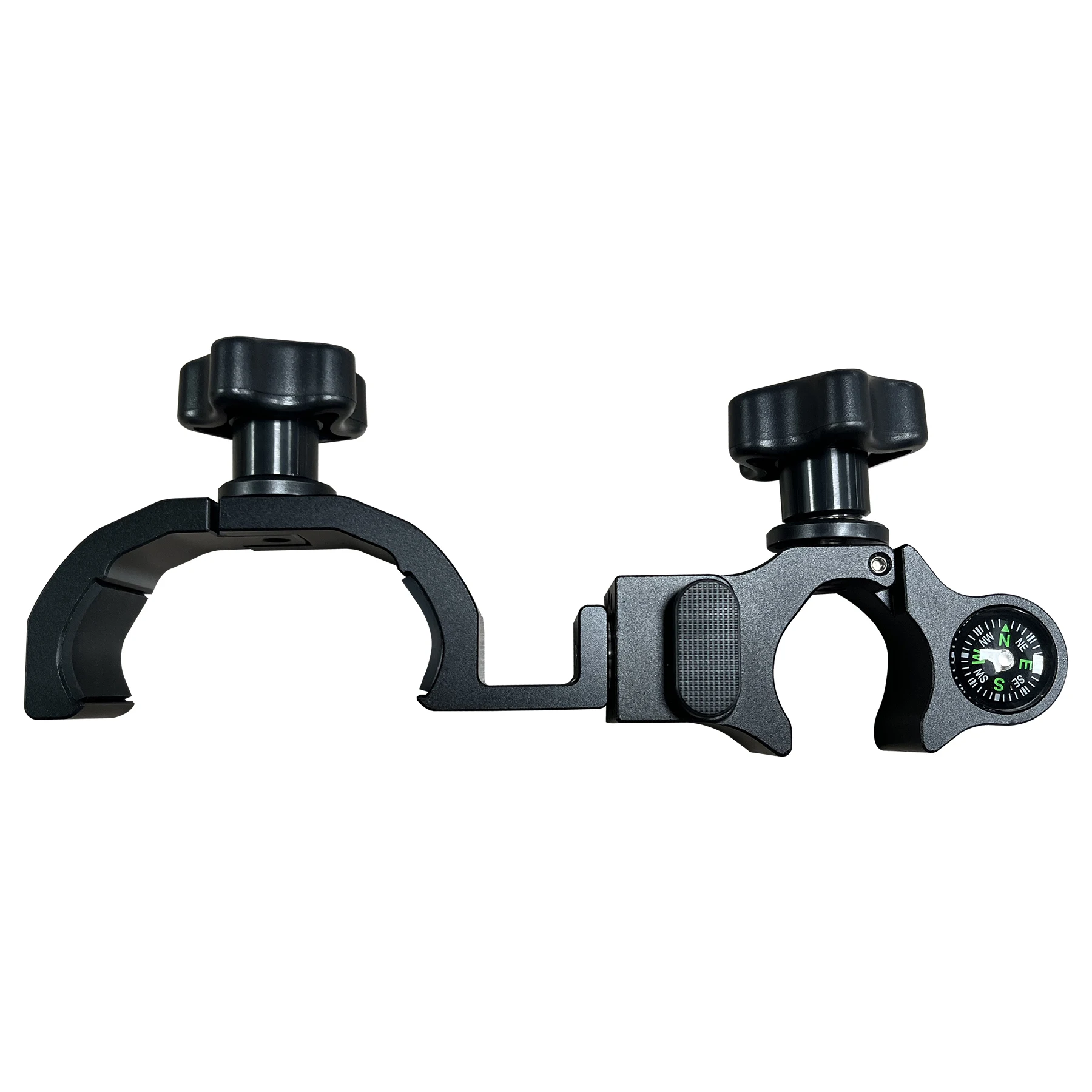 P7 Data Ranger Mount Range Pole Cradle Bracket, 29–36.7mm Pole Clamp with Compass, Open GPS Data Collector Holder for Survey
