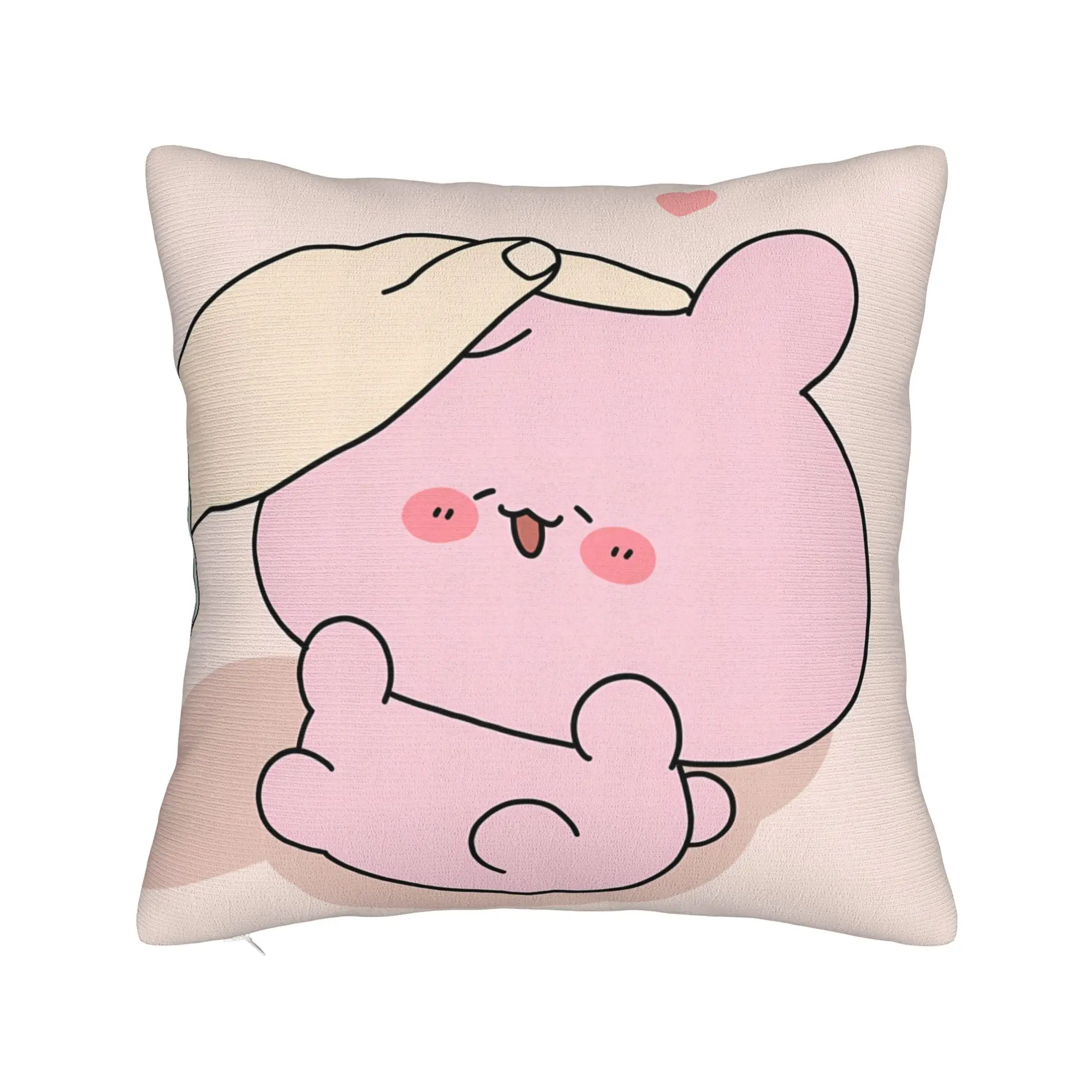 A-Asamimichaan Asleep Cute Asamimi Pillow Case  Comfy Pillow Cover For Chair Sofa Home Decor Morden Cushion Cover