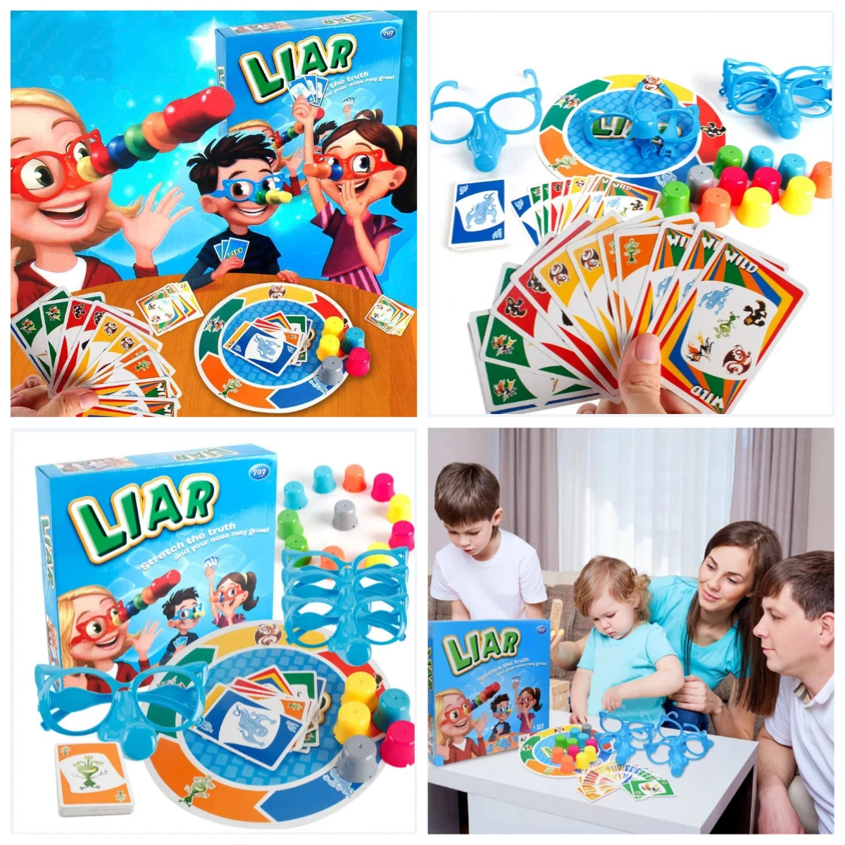 1 Set Long Nose Guess Who Lied Punishment Party Game Toys Class Parent-child Interactive Table Game Toys Kids Puzzle Fun Game