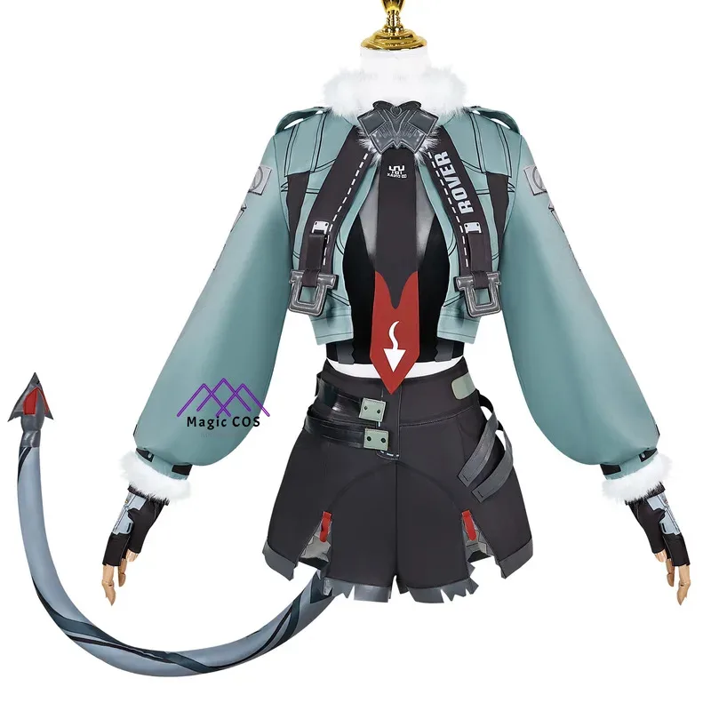 Recién llegado, peluca de disfraz de Zenless Zone Zero Jane Doe, conjunto completo con juego de cola, uniforme de Anime, ropa de juego de rol para Halloween