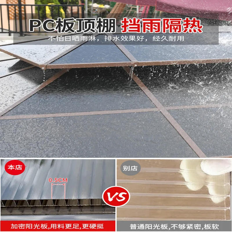 Outdoor Pavilion Swing Combination Leisure Viewing Pavilion Outdoor Courtyard Garden Terrace Shade Shed Shade Pavilion