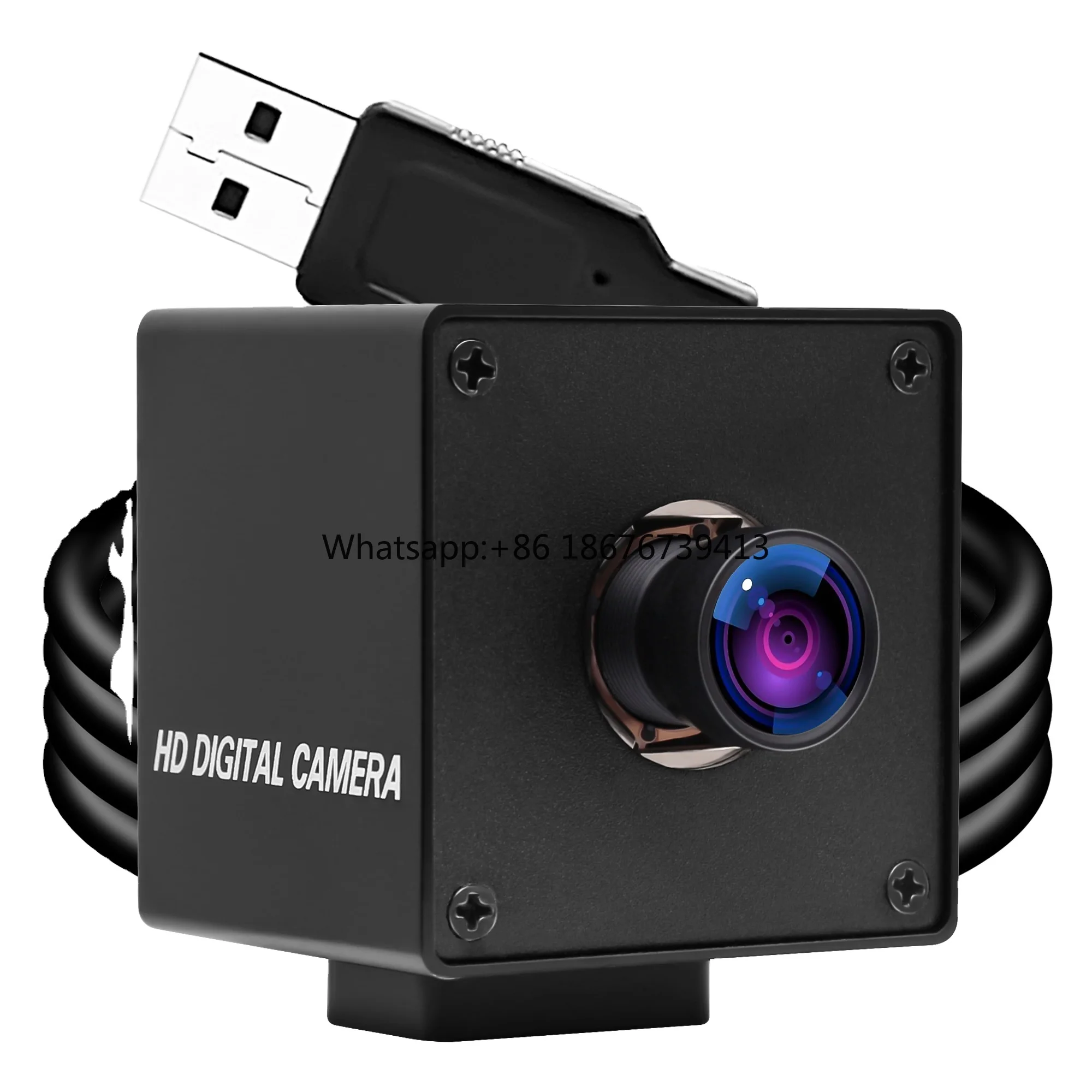 12MP 4K Autofocus USB Camera Security No Distortion Low Light High Speed 30fps 1080P 120fps PC Web Camera for Live Streaming