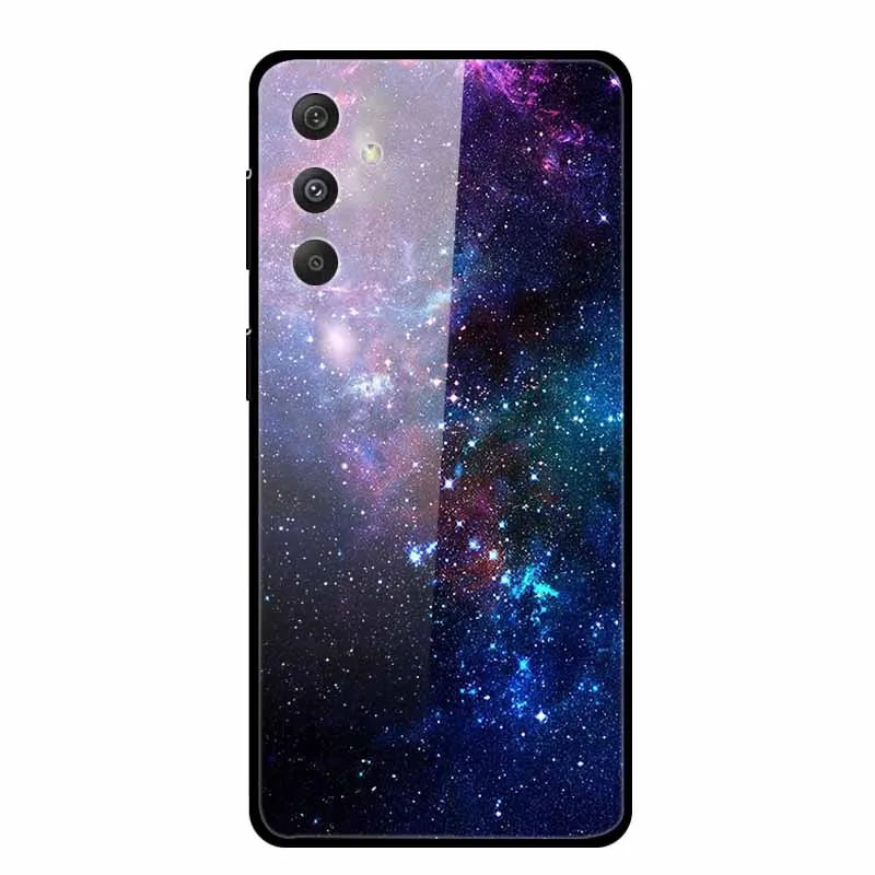 For Samsung Galaxy A55 5G Case Hard Tempered Glass Back Cover Case For Samsung M55 A25 A15 Phone Case Cover A 55 25 Soft Bumper