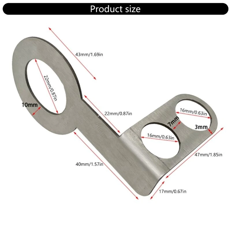 

Headlamp Button Switch Bracket Motorbike Modification Accessories Universal 22mm Handlebar Mounted Bracket