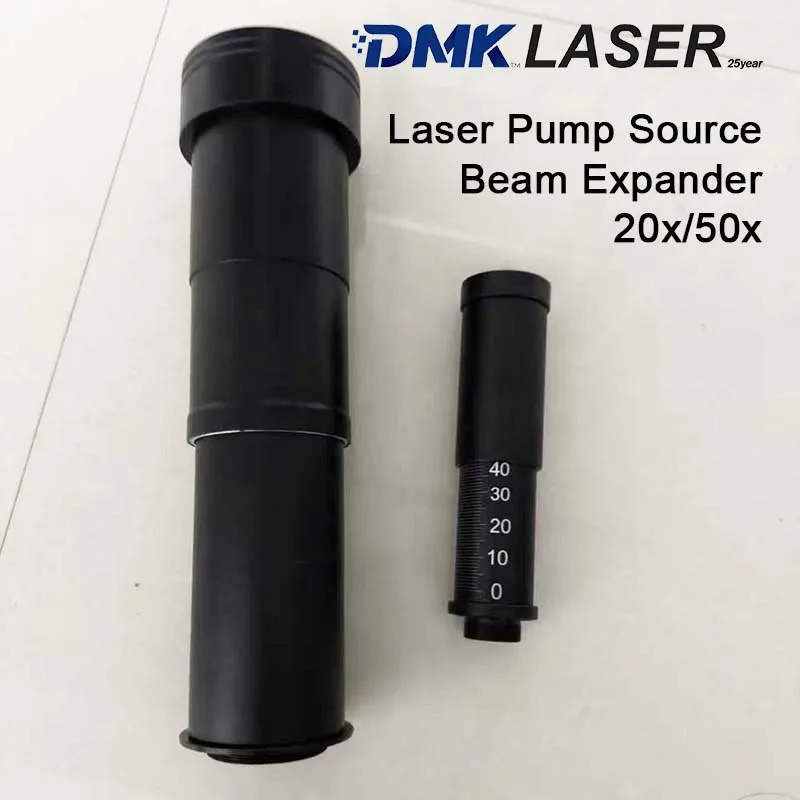 20x Retractable Laser Beam Expander K9 Glass Lens 12+12 Layer Coating 530-1100nm For Laser Pump Source Raycus/MAX Pump DIY Parts