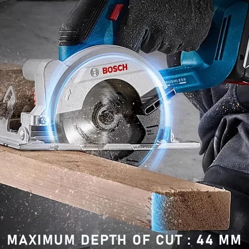 Bosch Brushless Handheld Circular Saw, Tool Free Blade Replacement Portable Woodworking Cutting Tool, Bare Tool GKS18V-44