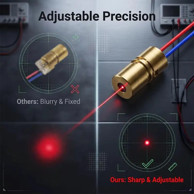 Mini Laser Pointer Diode 5V Module Adjustable Copper Head Laser Diod Circuit Sight For Electronics
