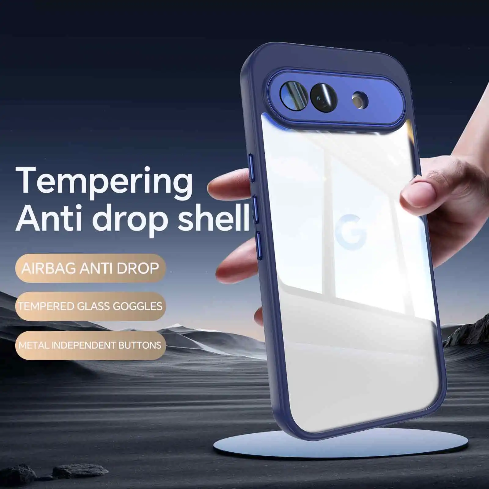 Funda rígida de PC acrílica transparente brillante para Sony Xperia 1 VIII, marco suave, protección a prueba de golpes, cubierta trasera para Xperia 1 VIII