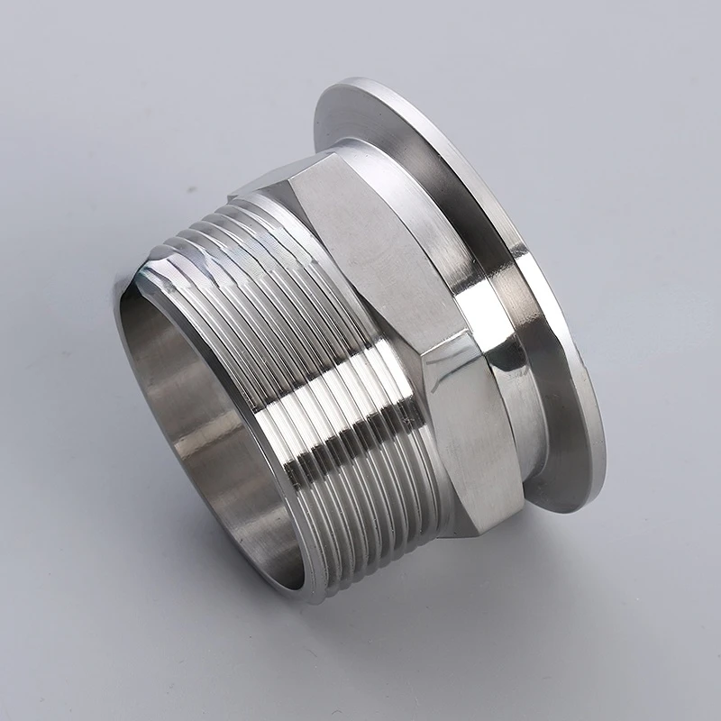 Customized 304 Stainless Steel Vacuum Outer Wire Joint Hexagonal Chuck Outer Wire Joint Export Standard KF16/25/40/50