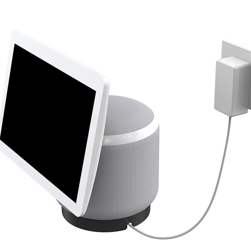 

Desktop Speaker Holder Bracket Wire Management Compatible For Echo Show 10 Stand Organizer Plastic Mount Frame