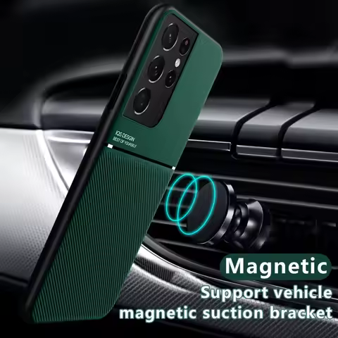 Slim Lightweightc Magnetic Case For Samsung Galaxy S25 S24 S23 Ultra S22 S21 Ultra S10 Plus S20 FE Note 20 A13 A52s A53 5G Cover