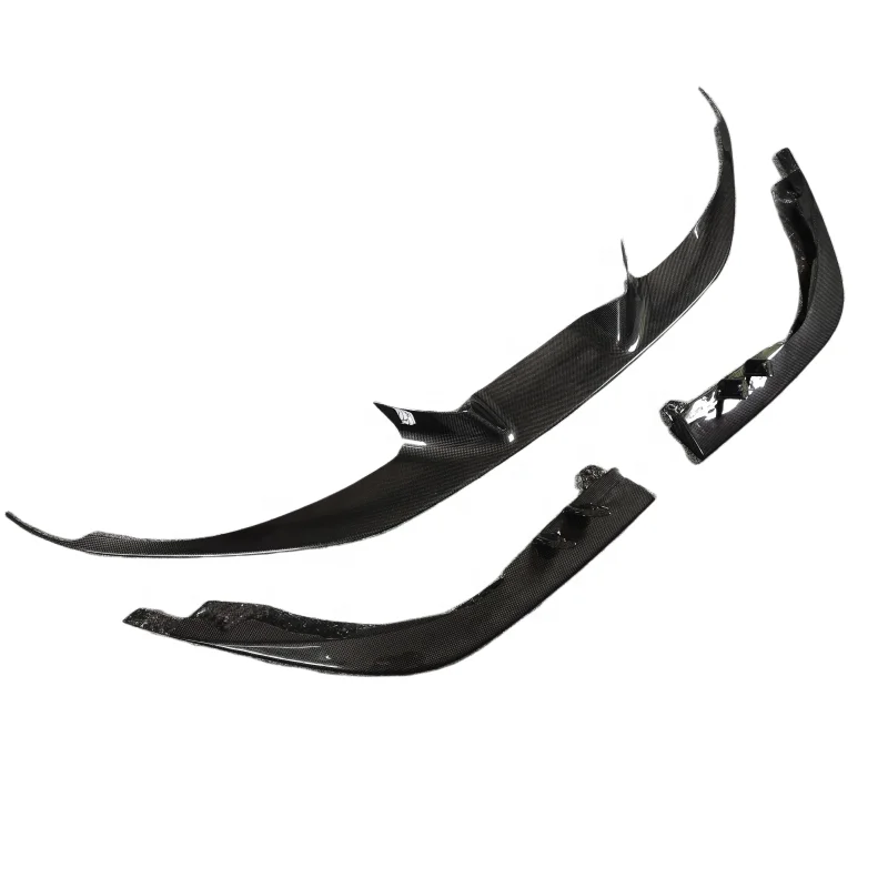 

High Quality Dry Carbon Fiber N Style Front Bumper Lip Splitter Front Bumper Center Cover Body Kit for Ferrari F8