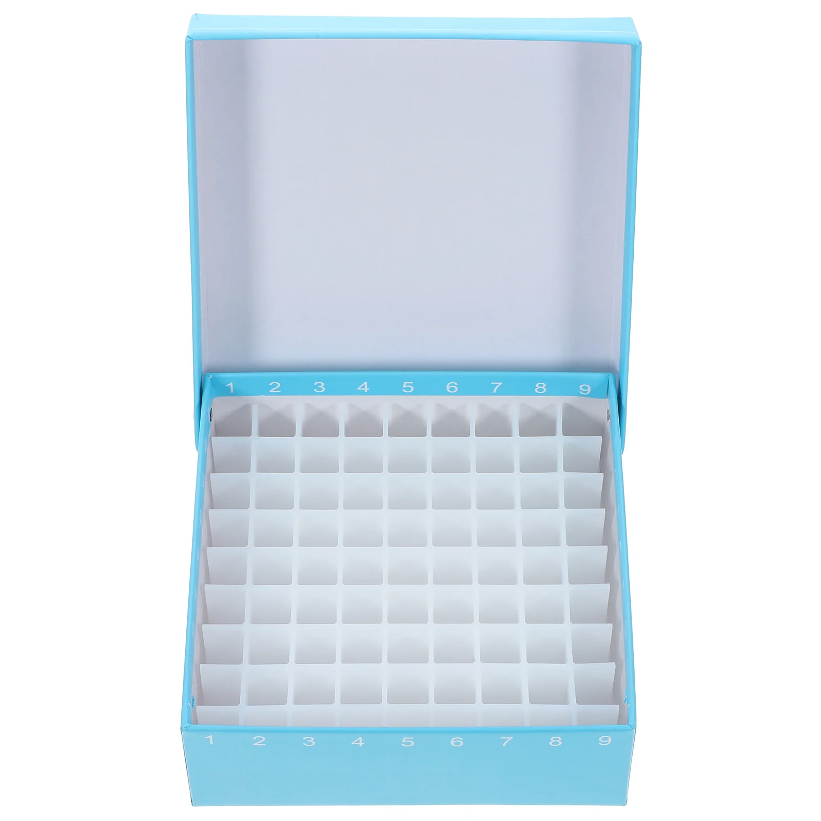 

81 Cells Laboratory Centrifuge Tube Storage Box Holder Microcentrifuge Container Cryogenic School Supplies Educational Equipment